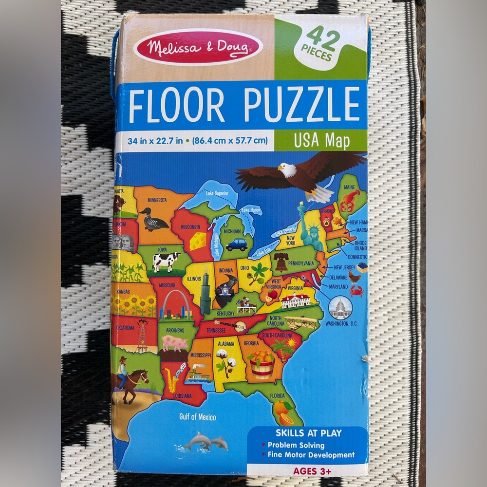 Melissa & Doug Giant USA floor puzzle